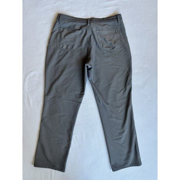 Footjoy Performance Golf Pant Flat Front 4-Way Stretch Plaid Gray Size 36x30 - Picture 5 of 10